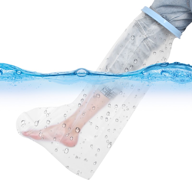 Leg Cast Cover Watertight Foot Wound Protector Reusable Kid Leg
