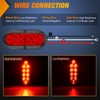 Nilight Nilight 6Inch Oval Red LED Trailer Tail Light 4PCS