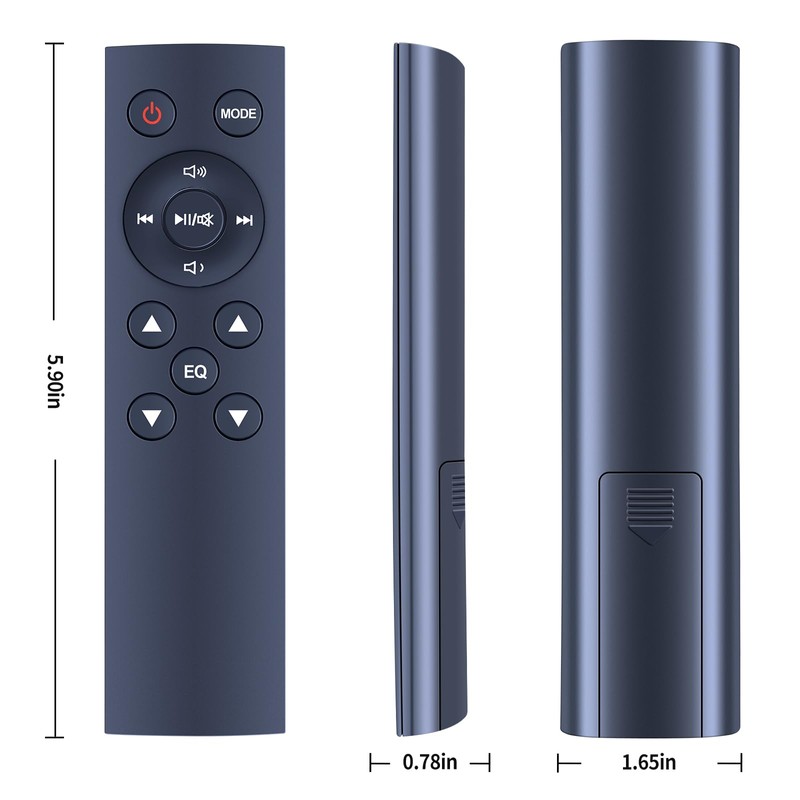 CLVIZCXOM Remote Control Fit for Majority K2-BAR-BLK Soundbar