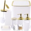 XLHOMO Bathroom Accessories Set - Gorgeous Bathroom Set, 10PC White