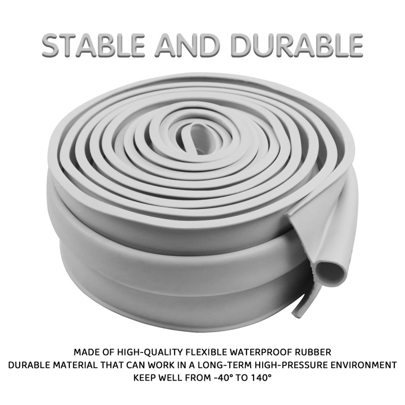 Garage Door Seals Bottom Rubber, 10 FT Heavy-Duty U Shape
