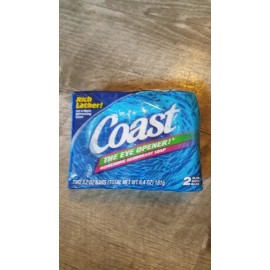 Coast VINTAGE 2 PACK COAST THE EYE OPENER RICH LATHER DEODORANT SOAP BARS