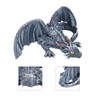 Big Squatting Dragon Sculpture Resin Gardening Ornaments for Home Outdoor
