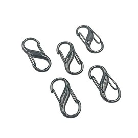 5pcs Adjustable Bag Chain Buckles,Metal Chain Link Connector Clasps Tiny Metal Clip Buckles Belt Strap Adjuster Keyring Snap Hooks Bag Chain Length Keeper Accessories (Gunblack) CT2035