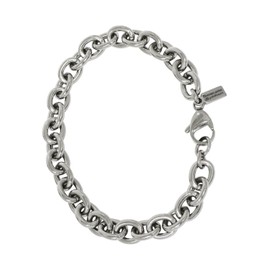 Phiten Limited Edition Titanium Chain Bracelet, Azuki 6.7 - 7.5 inches (17 - 19 cm), Width 0.3 inches (7.7 mm), Compatible with Metal Allergies, Popular Brand, Made in Japan, One size, Titanium, No