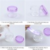 8Pcs Mini Plastic Containers with Lids, 20ml Travel Sample Pots