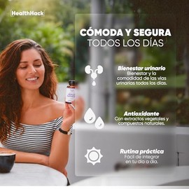Apoyo Tracto Urinario Mujeres con Mezcla Arándanos, D-Manosa Health Hack