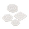 8 Pcs Silicone Coaster Molds Silicone Epoxy Resin Coaster Casting