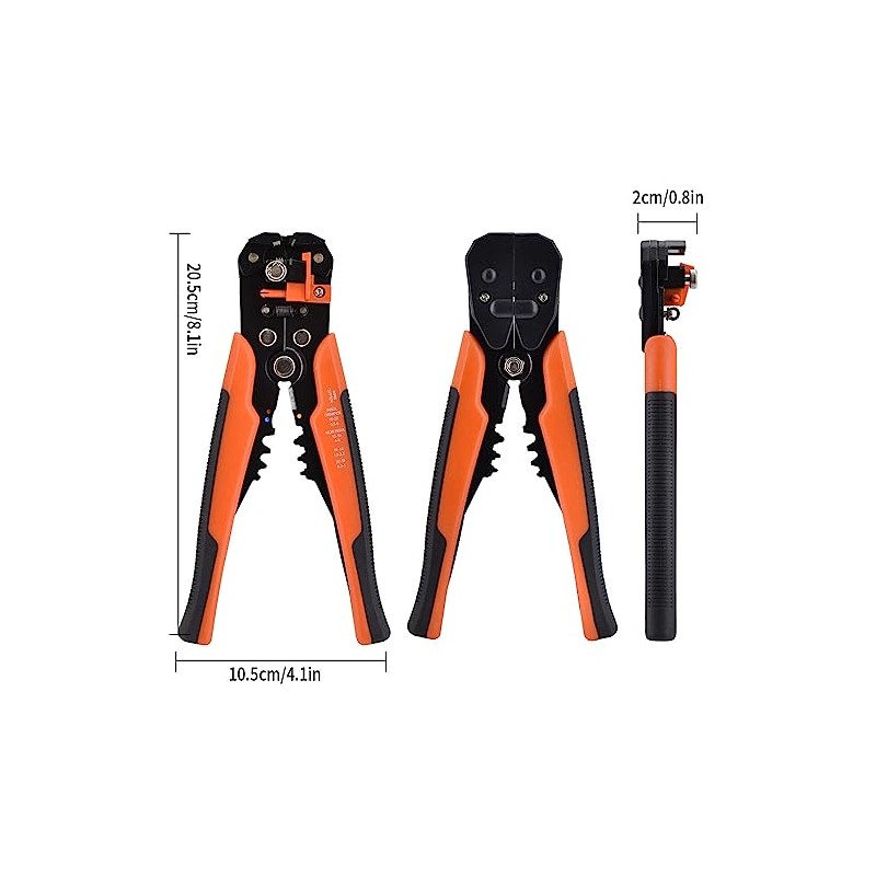 HuLuHouse Pinza Pelacables AutomáTica, pela cables, Naranja