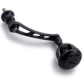 HEIGHTEN 518 Wheel Series 2.2 inches (56 mm) Reel Handle, 1.3 inches (32 mm) Knob for Shimano Daiwa Universal Spinning Reels (Black)