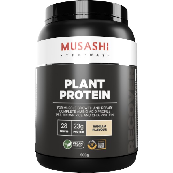Musashi Plant Protein Powder - Vanilla 900g