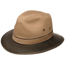 Stetson Drasco Men's Leisure Hat - Fishing Hat Crushed Hat Fishing Hat with Edging Spring Summer Autumn Winter, dark beige
