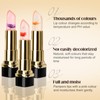Emperoch 3 Pcs Flower Jelly Lipstick, Crystal Flower Jelly Lipstick,Magic