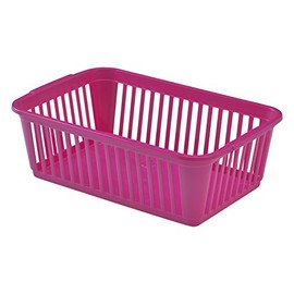 Whitefurze Handy Basket, Plastic, Hot Pink, 25 cm