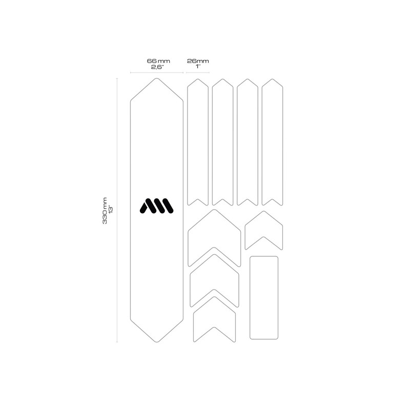 All Mountain Style Extra Frame Guard, Clear/Camo, X-Large