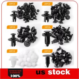 CPAUTO For Nissan 100Pcs Bumper Hood Clips Retainer Rivet Fastener Fender Push Pin USA