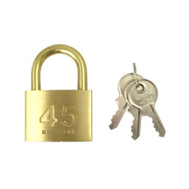 Nichi Seisakusho 2045D45KA 2045D Cylinder Padlock, 1.8 inches (45 mm), Keyed Identical Type, 3 Keys