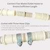 Universal Drain Hose Extension Kit, Stretchable Replacement or Extension Waste