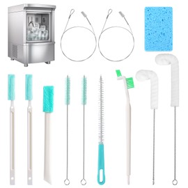 12pcs Ice Maker Cleaning Brush Set, Multifunctional Ice Machine Cleaning Tools Water Cooler Cleaner Kit Home Kitchen Utility Tools