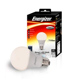 Energizer Connect Smart A19 LED Warm White Light Bulb with Voice Control and Remote Access Through Your Smartphone | Compatible with Alexa and Google Assistant