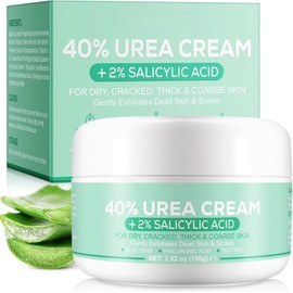 Urea Cream, Hand and Foot Hydration, 40% Dry Cracked Foot, Heels, Knees, Elbow and Hand Repairing Moisturizing Corn Exfoliating Urea Foot Urea Cream 100g (1 piece)