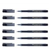 Faber-Castell Pen Broadpen 1554Fineliner Pens Pack of 6, Black