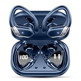 Wireless Earbuds, Bluetooth 5.4 Headphones Sport 50H Bluetooth Ear Buds, CVC 8.0 Noise Cancelling Earphones Wireless Over The Ear Earbuds IP7 Waterproof, Running Headphones with Earhooks for Workout