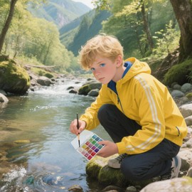 Watercolor Set for Adults - 20-Color Watercolor Set for Painting | Portable Crafting Art Projects Supplies for Men Women Kids Teens Students Amateur Hobbyists