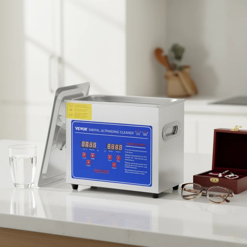 For Electric Digital 40kHz Ultrasonic Cleaner 3L Stainless Steel Heated