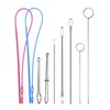 Drawstring Threader Set,9Pcs Drawstring Threader Tool Flexible Drawstring Threaders,Stainless Steel