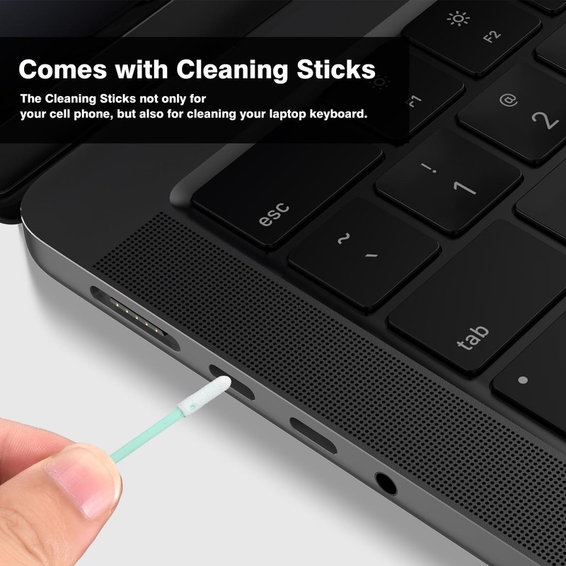 21PCS Anti Dust Dirt Plug Port Cover Compatible 2026-2021 MacBook