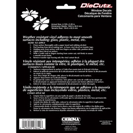 Chroma 3642 Hibiscus White Die Cutz Decal