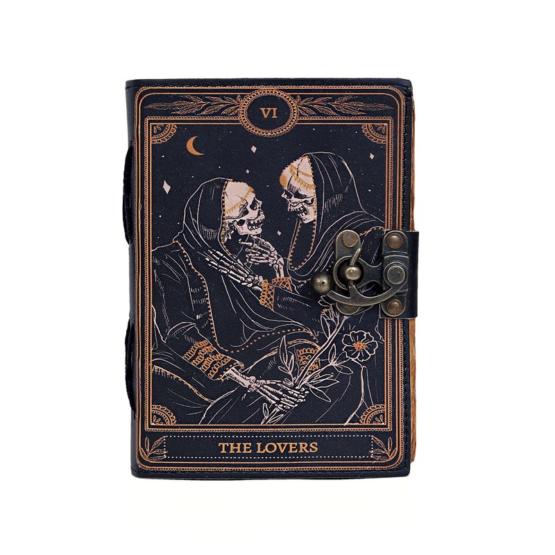 cuero Book of Spells Leather Journal Deckle Edge Paper Grimoire