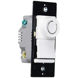 Legrand Pass & Seymour DRCL453PWV 450W Deco Rotary Preset Dimmer Light Switch for Dimmable LED and CFL Bulbs, 3-Way, White (1 Count)
