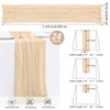 Gtiametor 24 Pack Beige Cheesecloth Table Runner,10FT Boho Gauze Table
