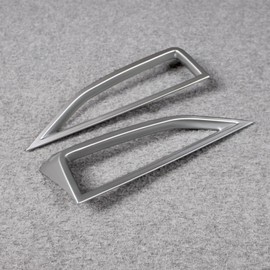 RUIQ Subaru Cross-Trek Impreza GU Series Interior Central Air Conditioning Ring Garnish for Subaru Crosstrek Impreza Design (Satin Silver)