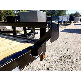 C.R. Brophy Machine Works Trailer Stake Pocket Spare Tire Carrier Holder Powder Coated 5-8 Lug