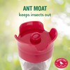 Perky-Pet Favored Pinch-Waist Glass Hummingbird Feeder with Built-in Ant Moat