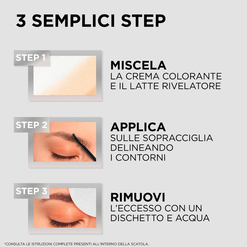 L'Oréal Paris Brow Color Kit Semi-Permanent Eyebrow Colour Ammonia Free