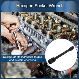 INFINAUTO Socket Wrench 400x47mm for Car Motorcycle Dirtbike Repair Spanner Socket Remover Chromium Black Durable Hexagon 30mm,32mm