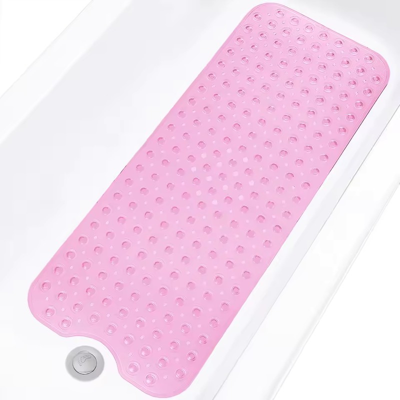 Extra Long Non-Slip Bathtub Mat with Suction Cups, 40 x