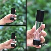 2Pcs Black Empty Refillable Plastic Airless Pump Bottle Airless Vacuum