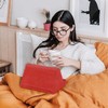 Soft Tablet Stand Pillow with Pocket,Tablet Cushion Stand,Adjustable 3 Viewing