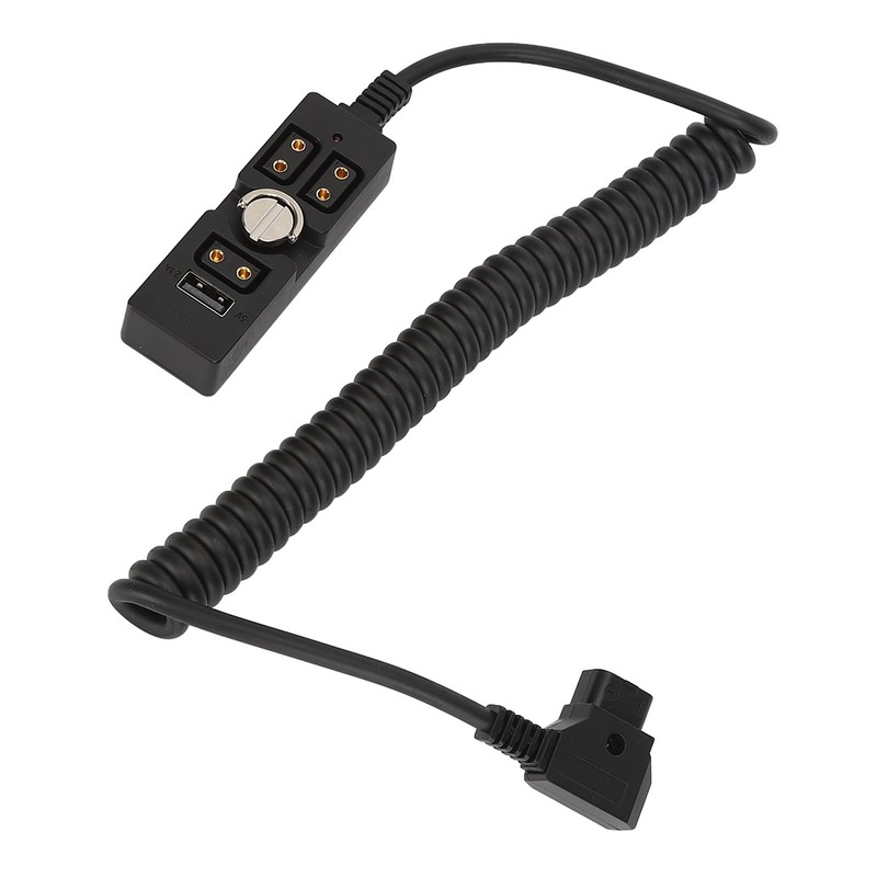 D Tap Male to 3 Port Female Splitter with 5V