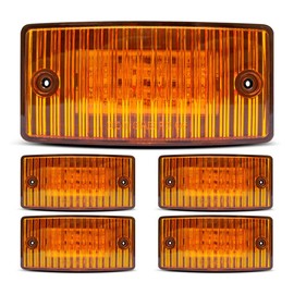 Five Pro LED 4763Y Cab Marker Lights for Freightliner, Sterling, and Navistar