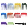 GRABOTE 10x Hair Clipper Guards Cutting Guides Set with Brush,