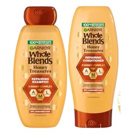 Garnier Whole Blends Shampoo Acondicionador Mieles