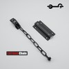 JQK Chain Door Guard with Lock, Black 2 Pack Chain