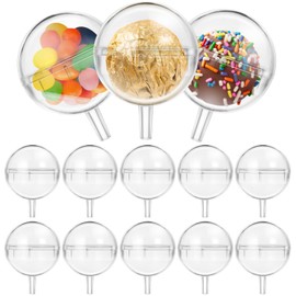 Clear Chocolate Holder Ball: 100PCS Chocolate Holder for Bouquet Round Chocolate Box Candy Wrappers Holders Decoration Round Truffle Holder Flower Packaging Support Wedding Valentine'S Day