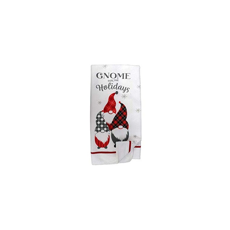 Christmas Holiday Kitchen Towel - Printed Microfiber 15 x 25